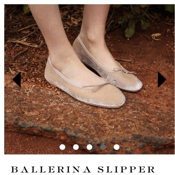 velvet ballerina slippers